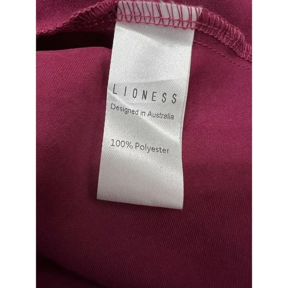 Bridesmaid Lioness Slip Dress 10 XL Magenta Cowl Neck Long Front Slit Sexy Maxi - Picture 10 of 11